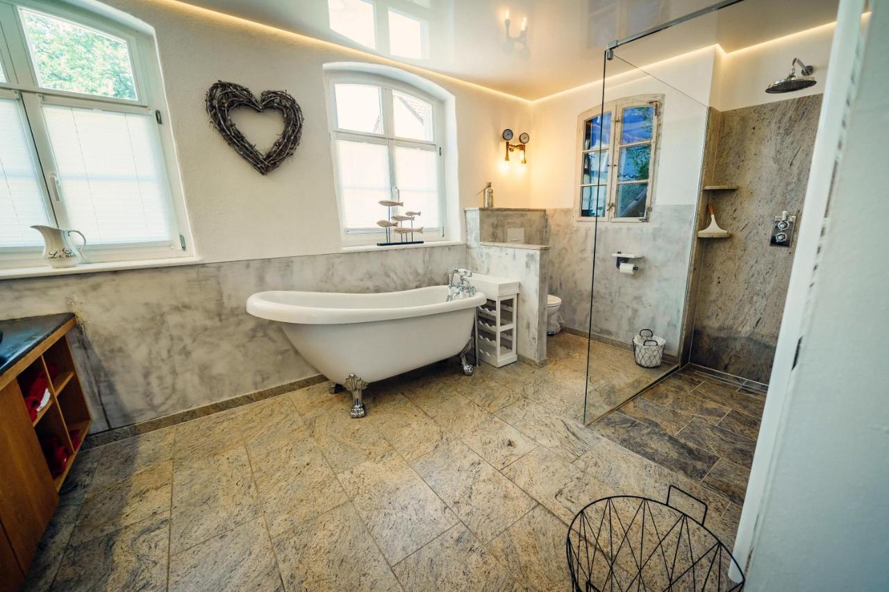 Alte Schmiede Mit Sauna, Pool Und Whirpool Im Aussenbereich Schoenstes Ferienhaus Der Lausitz Elsterheide Екстер'єр фото