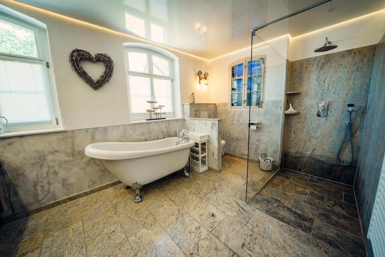 Alte Schmiede Mit Sauna, Pool Und Whirpool Im Aussenbereich Schoenstes Ferienhaus Der Lausitz Elsterheide Екстер'єр фото